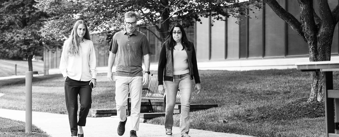 Avalo colleagues walking together outside the company office