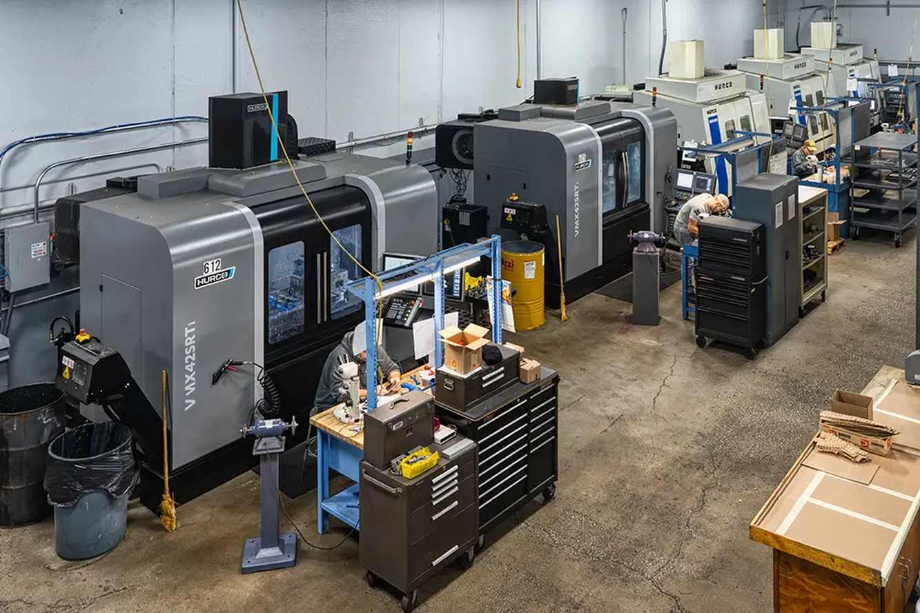 CNC machining equipment across Donson’s manufacturing floor