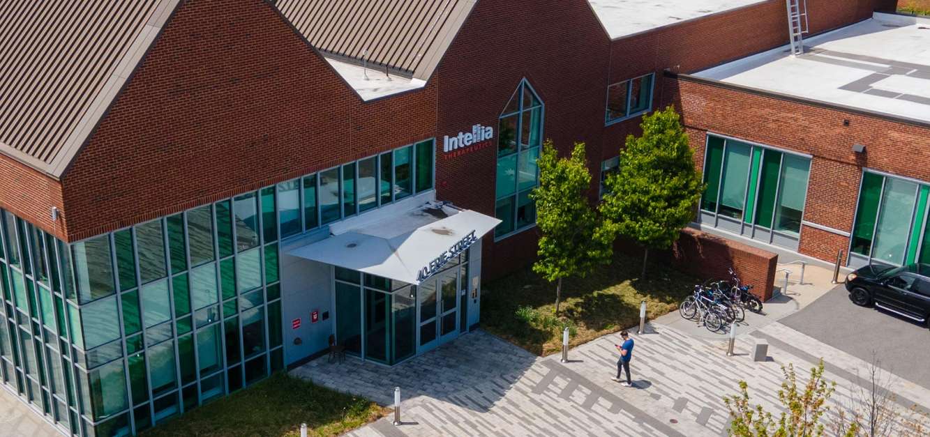 Intellia Therapeutics building in Cambridge, Massachusetts