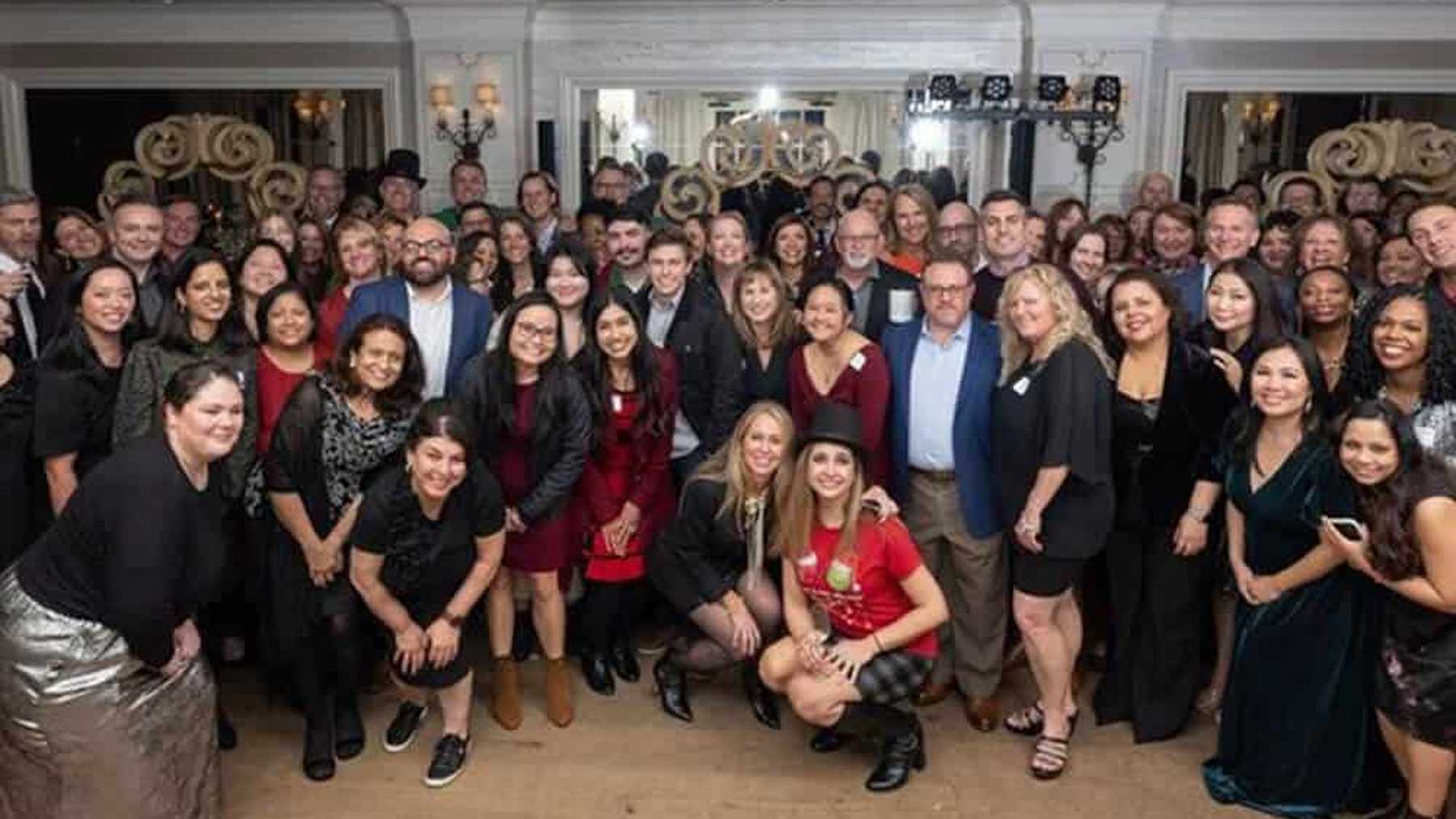 Kura Oncology team gathered together for a company celebration