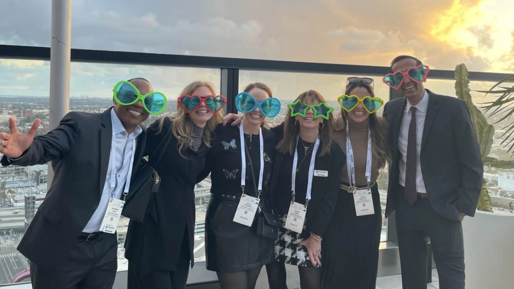 New World Medical colleagues enjoying an outdoor company event together