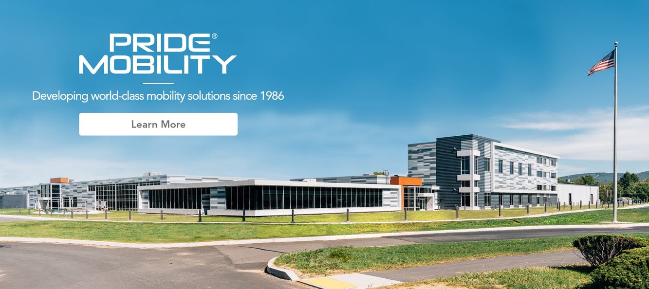 Pride Mobility’s headquarters and manufacturing facility in Duryea